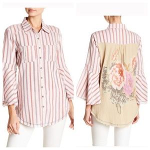 ARATTA Palm Springs Embroidered Shirt Cora